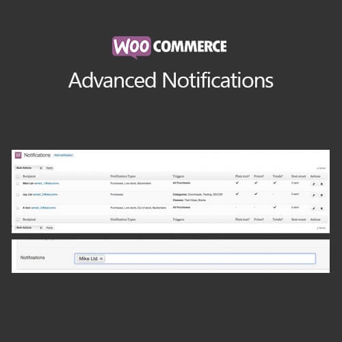 Advanced Notifications Woocommerce