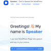 Speaker – Text To Speech For Wordpress