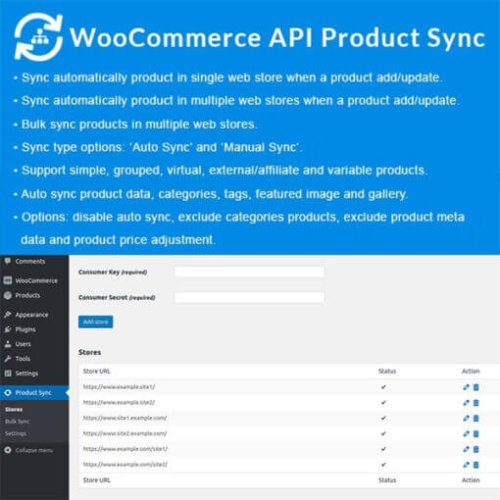 Woocommerce Api Product Sync With Multiple Web Stores Shops